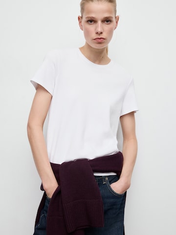 MANGO Shirt 'RITI' in Wit: voorkant