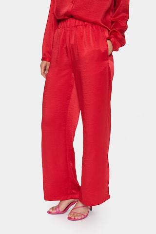 SAINT TROPEZ Wide leg Pants in Red