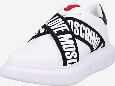 Love Moschino Sneakers laag in de kleur Rood / Zwart / Wit, Productweergave