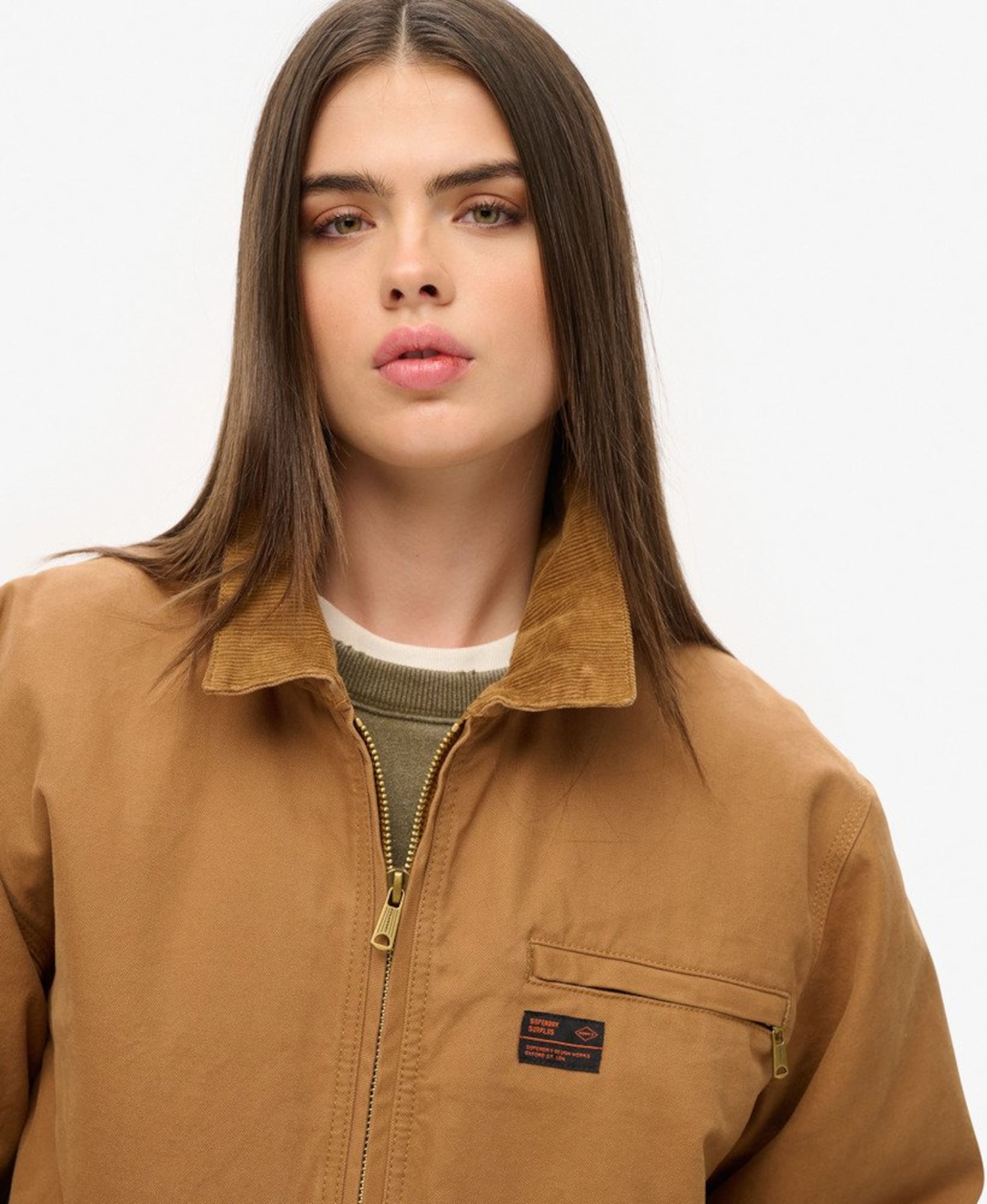 Superdry Tussenjas in Bruin