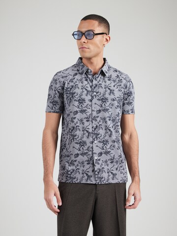 FYNCH-HATTON Regular Fit Hemd in Blau: Vorderseite