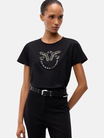 Maglietta 'PINKO QUENTIN T-SHIRT JERSEY T-SHIRT' di PINKO in nero
