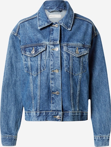 Gina Tricot Between-Season Jacket in Blue: front