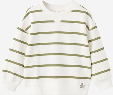 MANGO KIDS Collegepaita 'EHAPPY' värissä vihreä: etupuoli