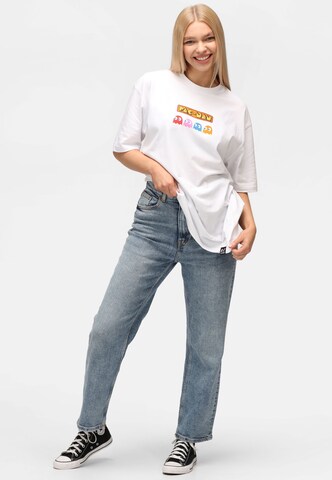 Recovered T-Shirt 'Pac Man Fruit Eyes' in Weiß