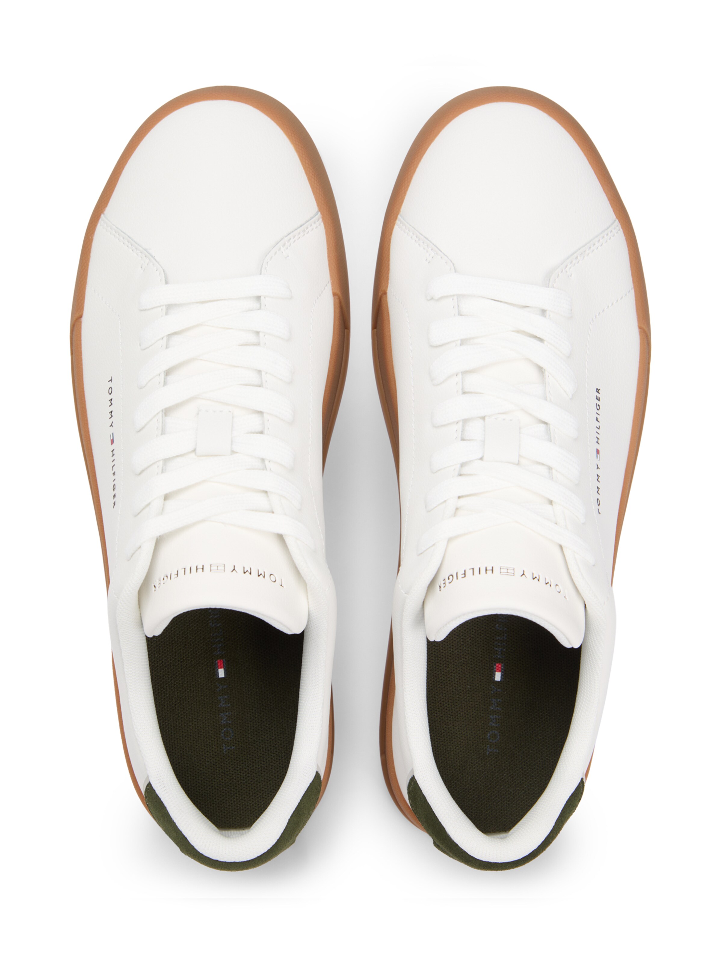 TOMMY HILFIGER Nizke superge 'COURT ESS' | bela barva