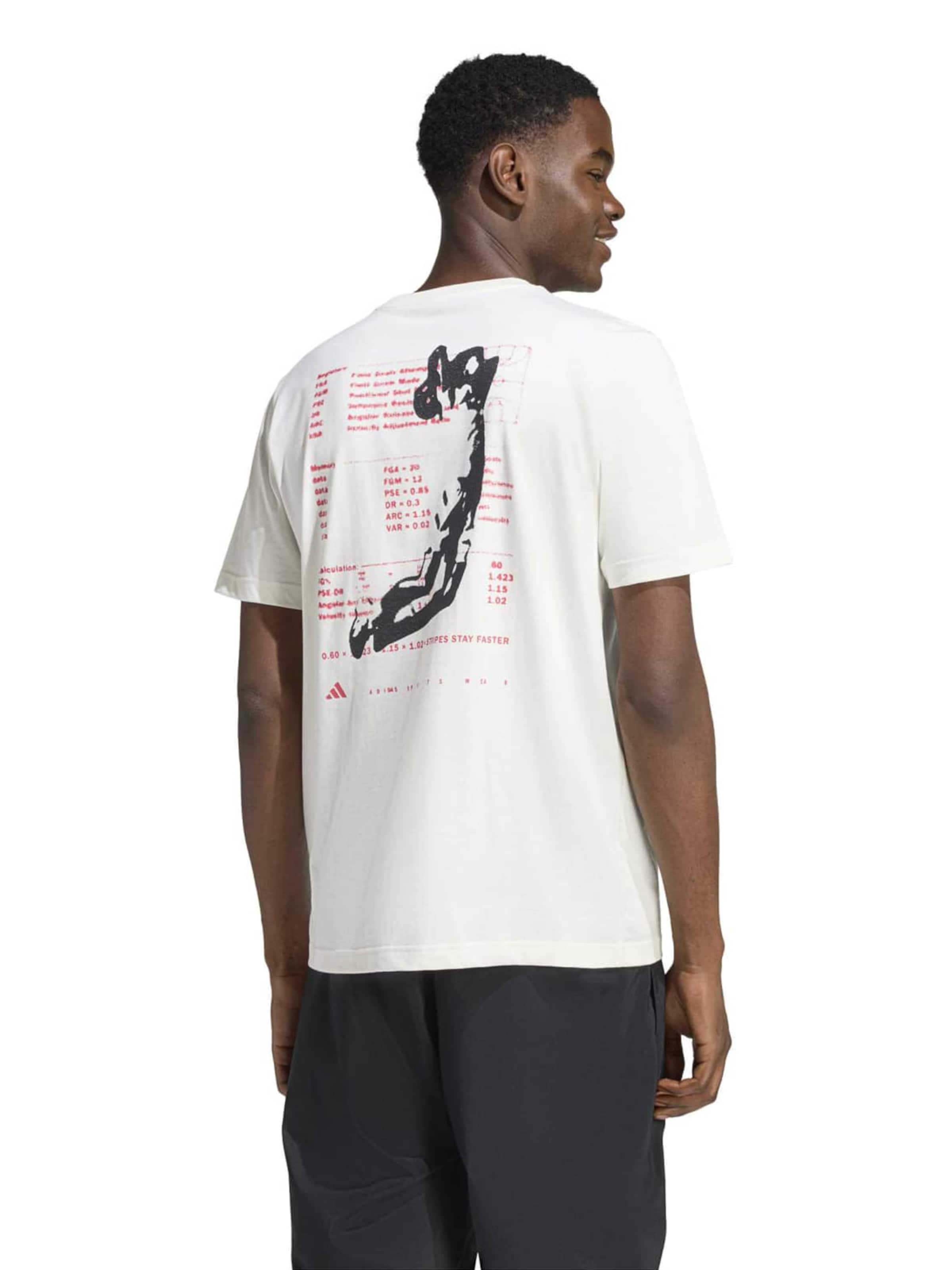 ADIDAS SPORTSWEAR Funktionsskjorte 'ANX' i hvid: forside