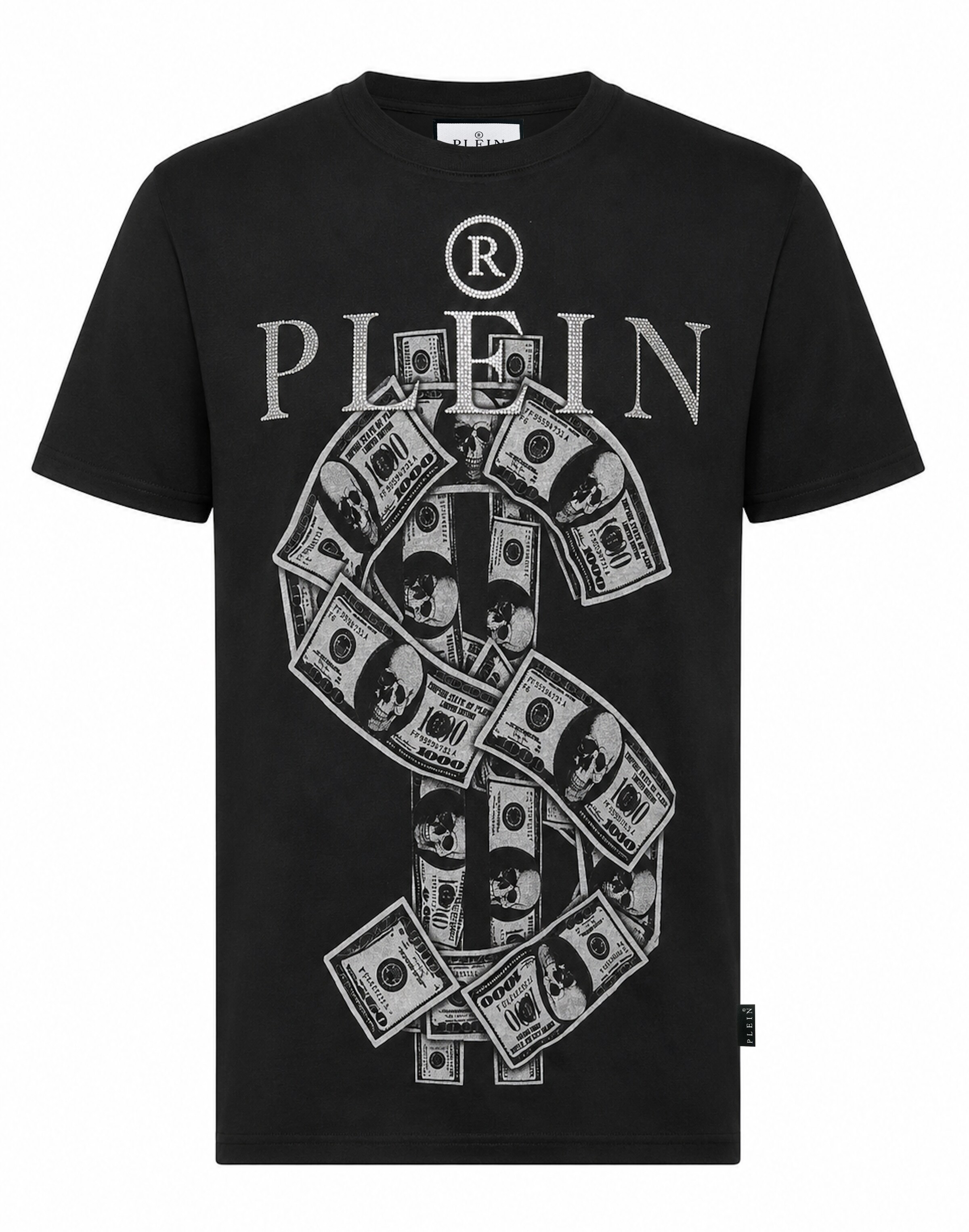 Maglietta di Philipp Plein in nero: frontale