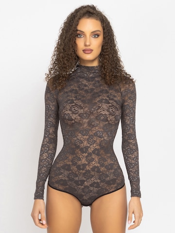 JIORO Blusenbody 'ESSENTIALS'‌‌‌‌‌‌‌‌‌‌ in Braun