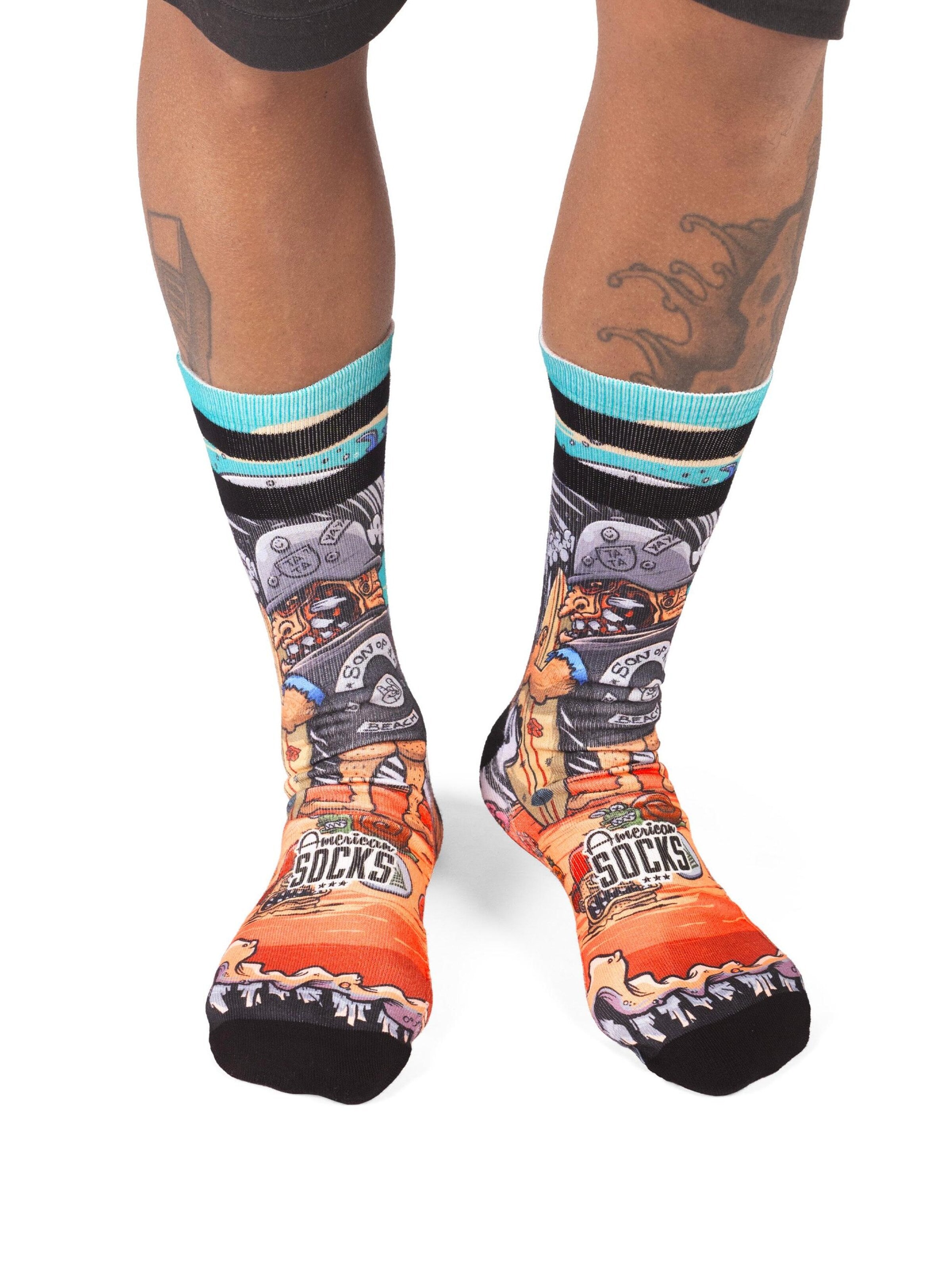 American Socks Socken 'Son of a beach'‌‌‌‌‌ in Orange