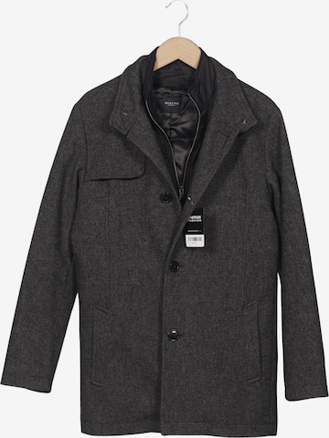 SELECTED Mantel S in Grau: Vorderseite