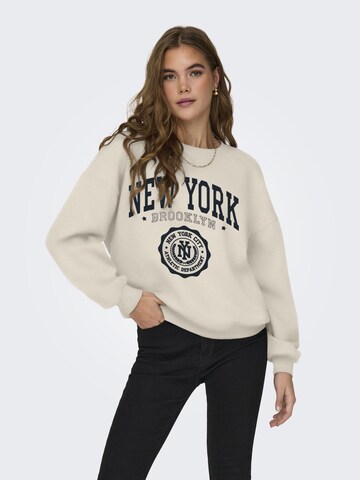 ONLY Sweatshirt i beige: forside