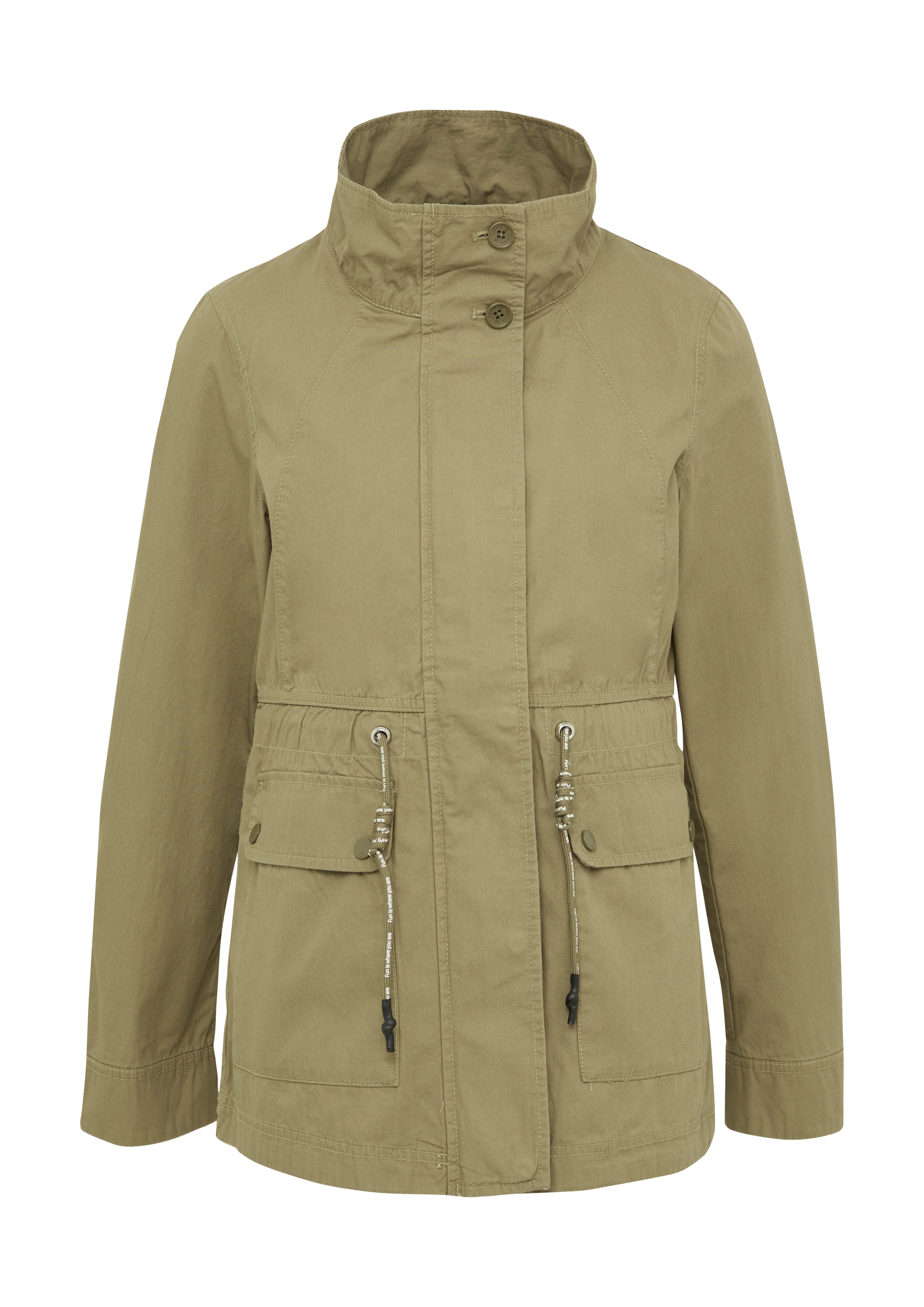 QS Tussenparka in Groen: voorkant