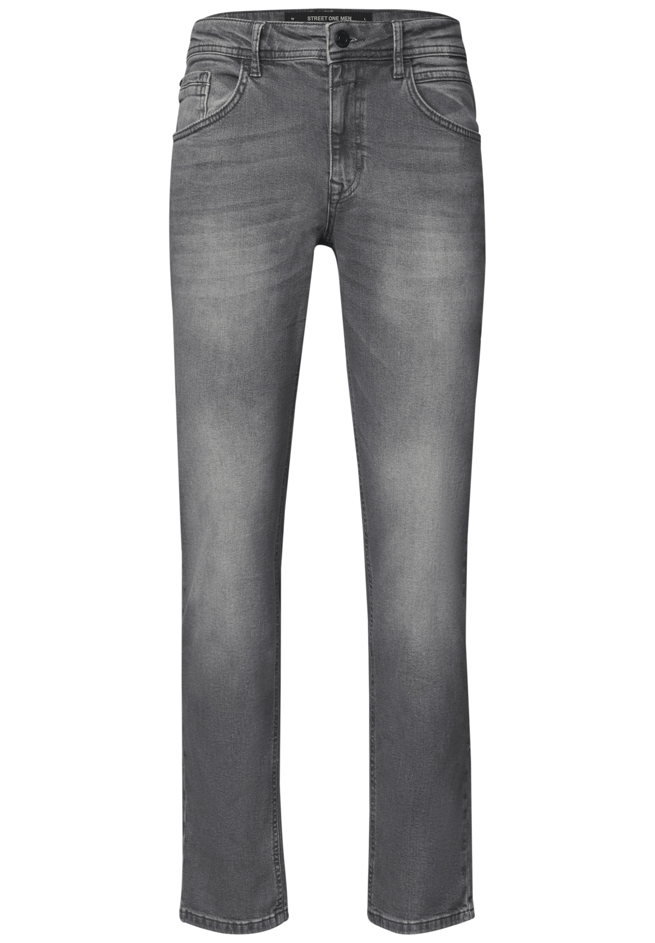 Street One MEN Regular Jeans in Grau: Vorderseite