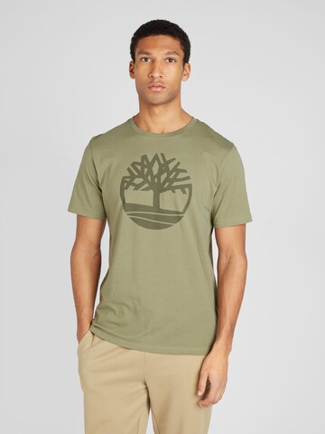 Tricou de la TIMBERLAND pe verde: față