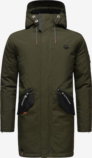STONE HARBOUR Winter Parka 'Ragaan' in S in Olive / Black, Item view