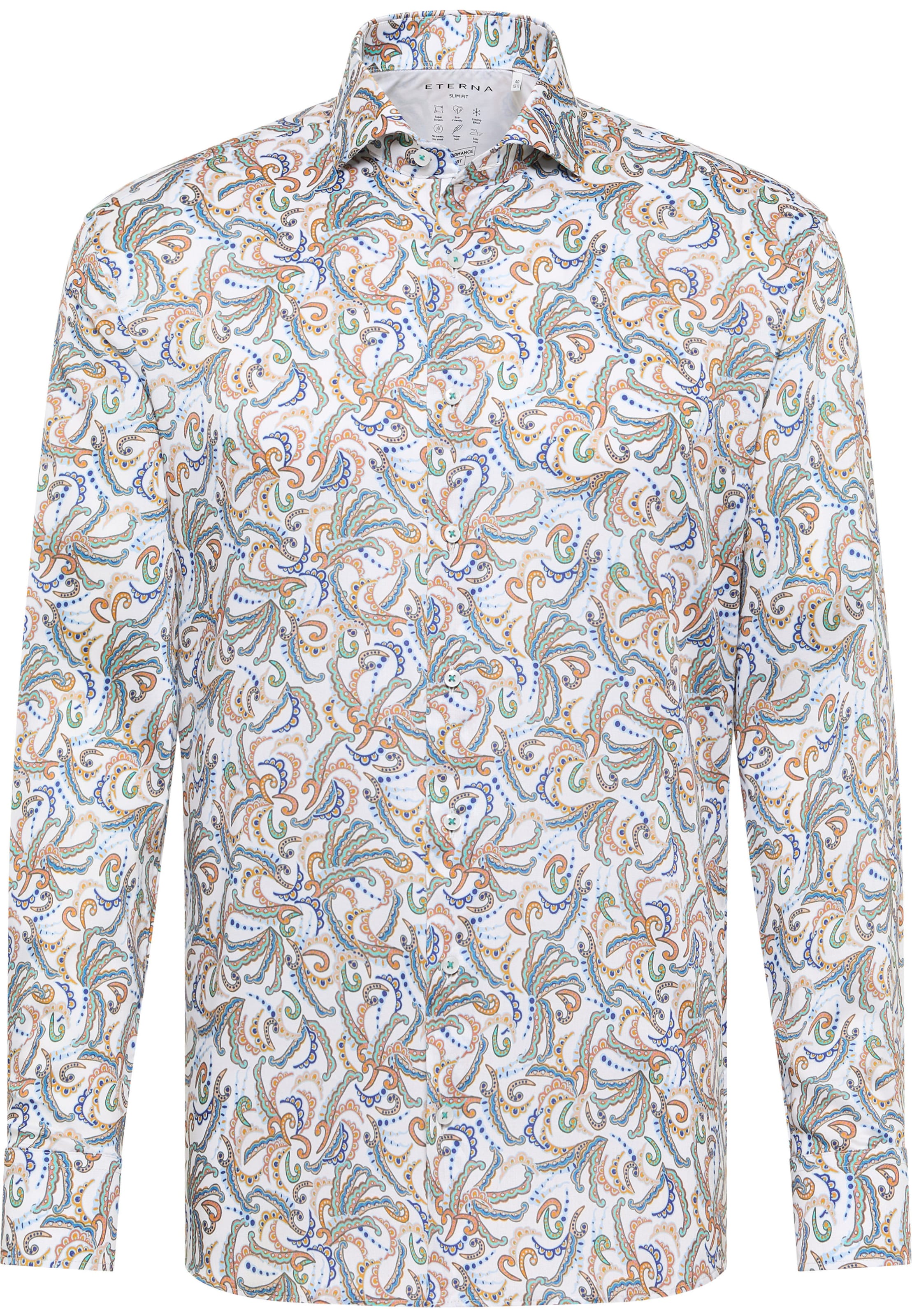 ETERNA Slim fit Overhemd in Gemengde kleuren: voorkant