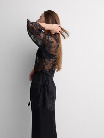 INTIMISSIMI Dressing Gown 'ELEGANCE EMBODIED KIMONO' in Black