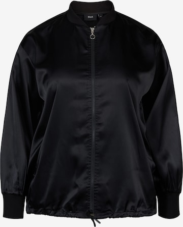 Zizzi Between-Season Jacket 'XENIA' in Black: front