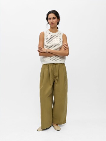 Tops en tricot 'OBJDunja' OBJECT en blanc