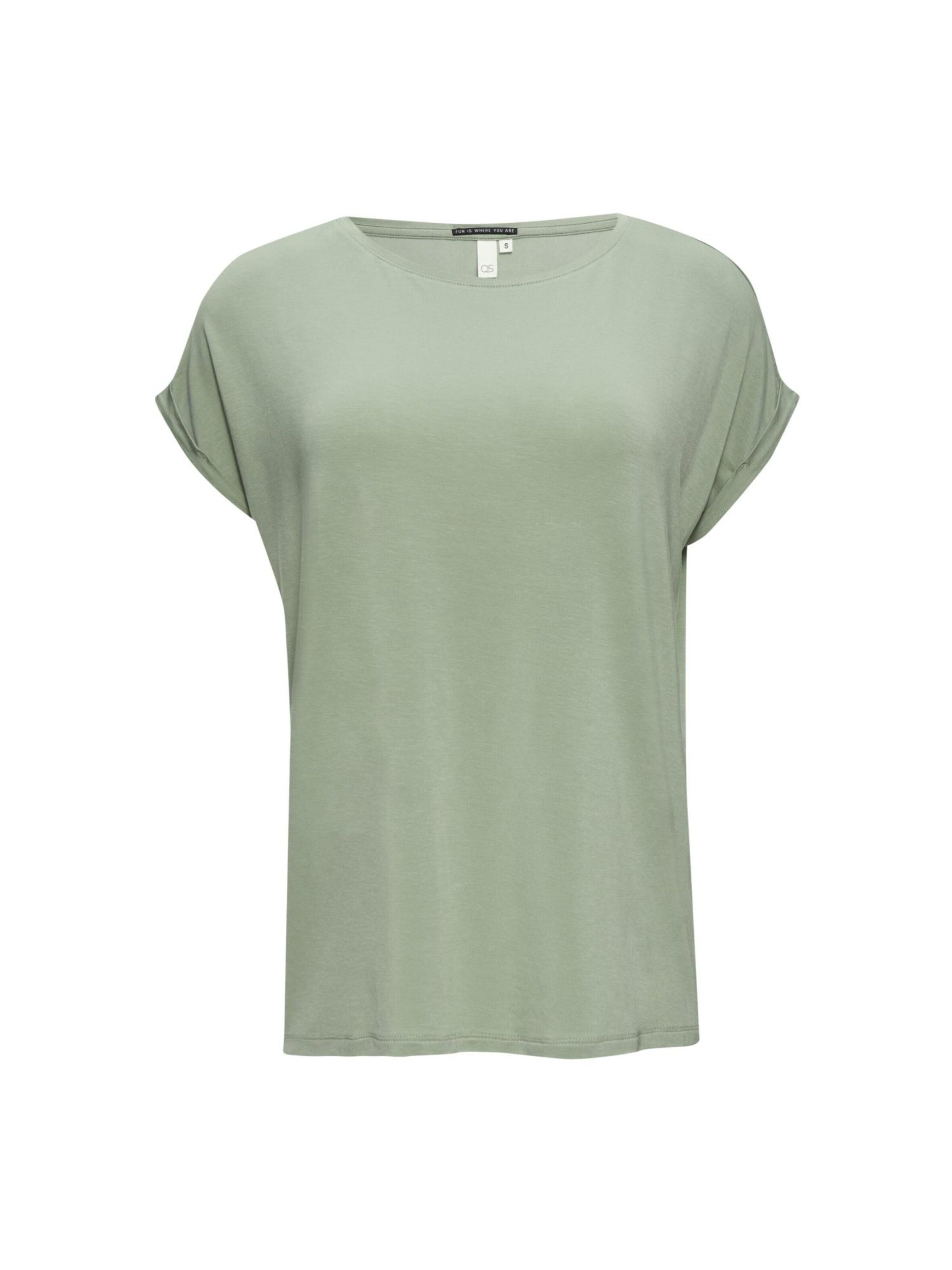 QS Shirt in XS in de kleur Groen, Productweergave