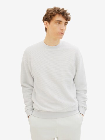 TOM TAILOR DENIM Sweatshirt in White