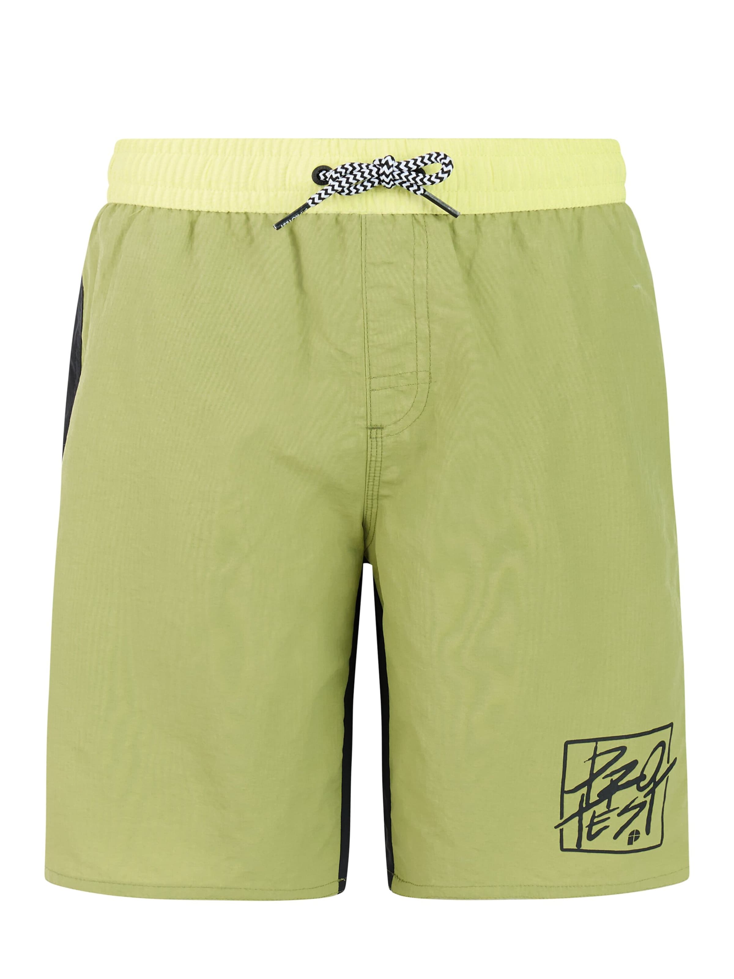 PROTEST Badeshorts 'PRTGarrix JR'‌ in Grün: Vorderseite