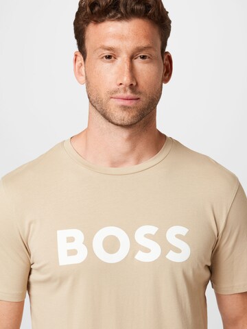 BOSS T-Shirt 'Thinking 1' in Beige