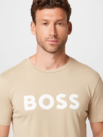 BOSS Orange Bluser & t-shirts 'Thinking 1' i beige