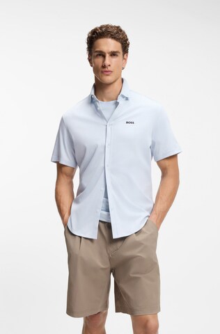 BOSS Regular Fit Businesshemd in Blau: Vorderseite