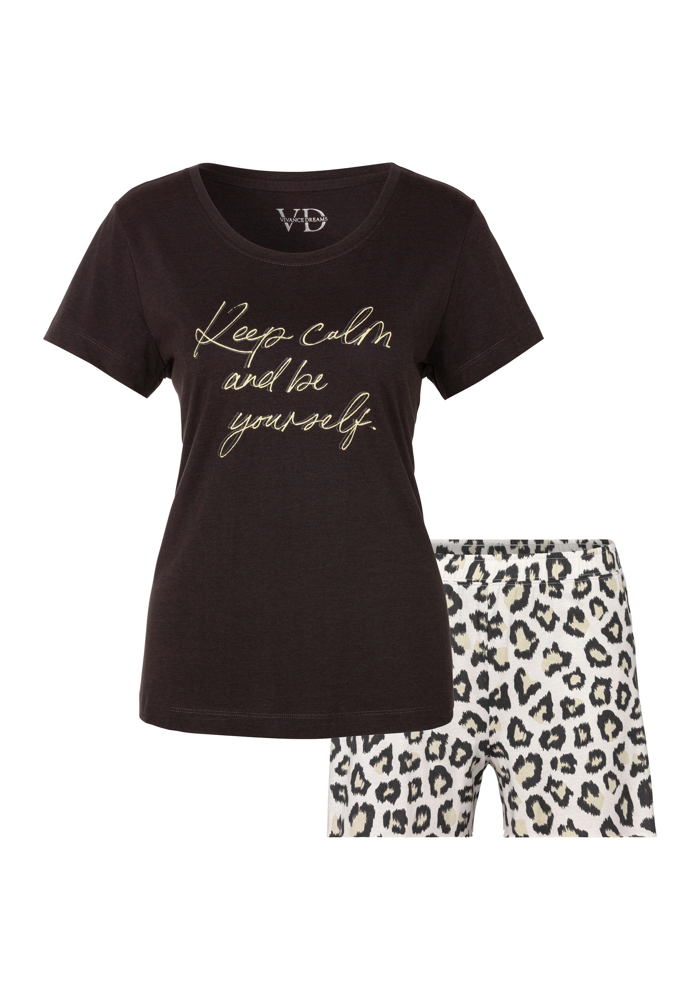 VIVANCE Pajama in Black: front