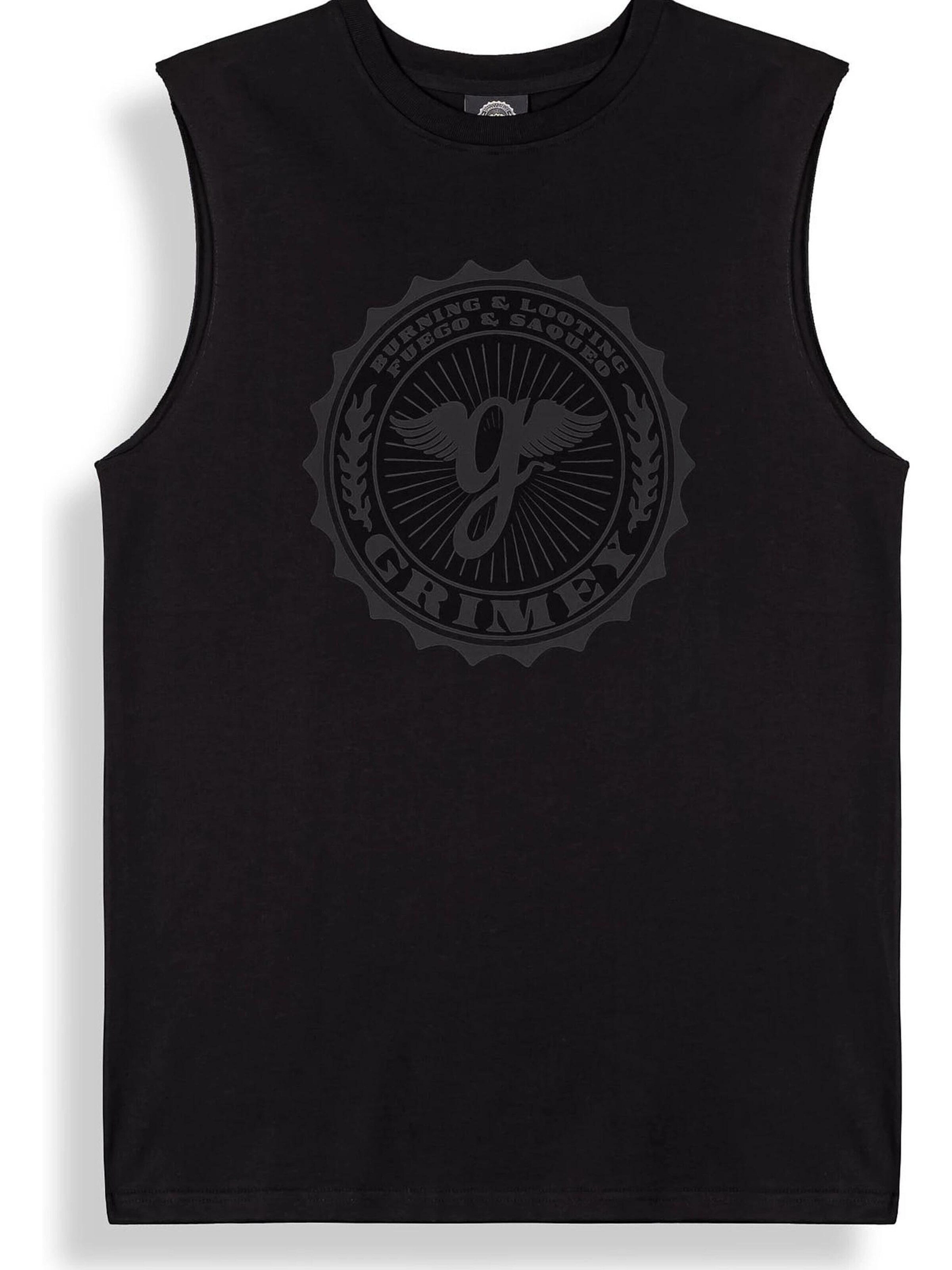 T-Shirt 'Camiseta grimey negra chief watcher sleeveles tee' Grimey en noir : devant