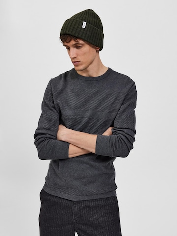 Pull-over 'Maine' SELECTED HOMME en gris