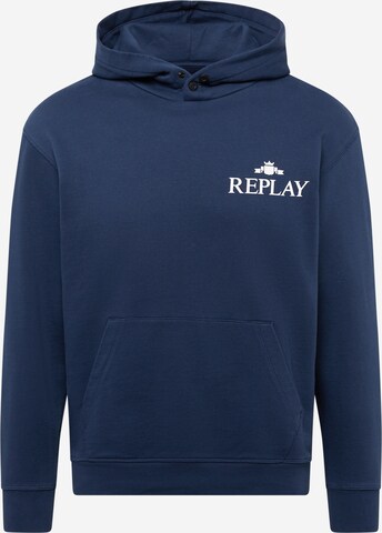 Sweat-shirt REPLAY en bleu : devant