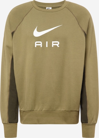 Nike Sportswear Sweatshirt 'Air' in Green: front