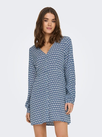 Robe-chemise 'Nova Life' ONLY en bleu : devant