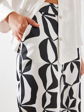 Bianco Lucci Wide Leg Bukser i sort