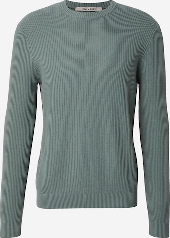 Only & Sons Pullover 'ONSTOBI' in Grün: Vorderseite