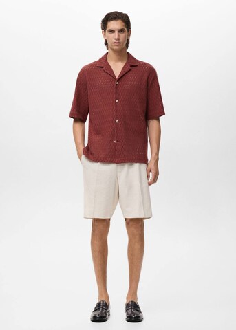 MANGO MAN Regular Fit Hemd 'Ditella' in Rot