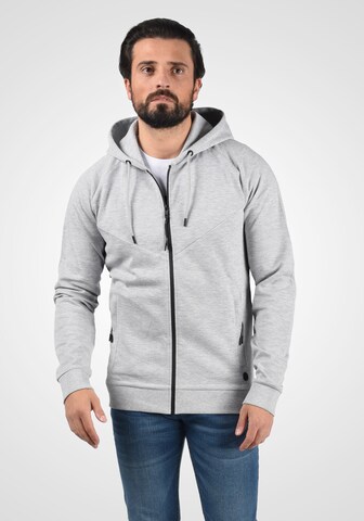 !Solid Kapuzensweatjacke 'Gelbert' in Grau: predná strana