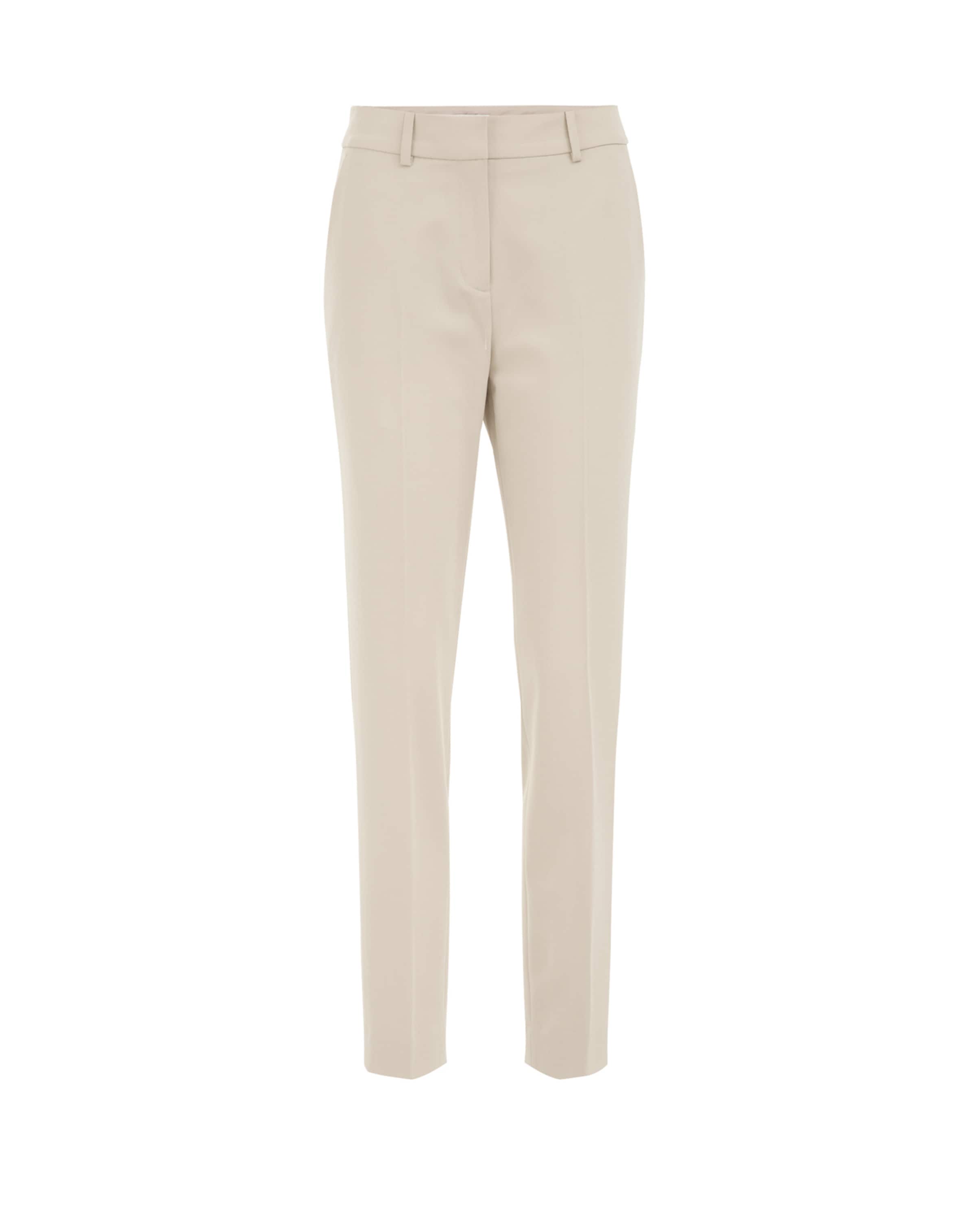 WE Fashion Slimfit Ráncos nadrág - bézs: elől