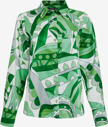 Threadbare Blouse 'Sanasa' in Groen: voorkant