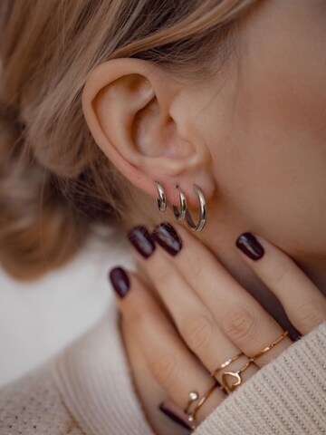 Hey Happiness Ohrringe 'Trio Hoops' in Silber