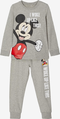 NAME IT - Pijama 'Mickey Mikko' em cinzento: frente