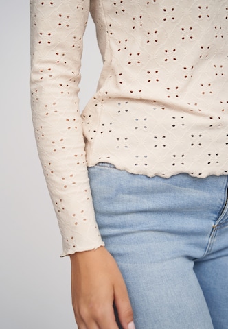 T-shirt Cloud5ive en beige : devant
