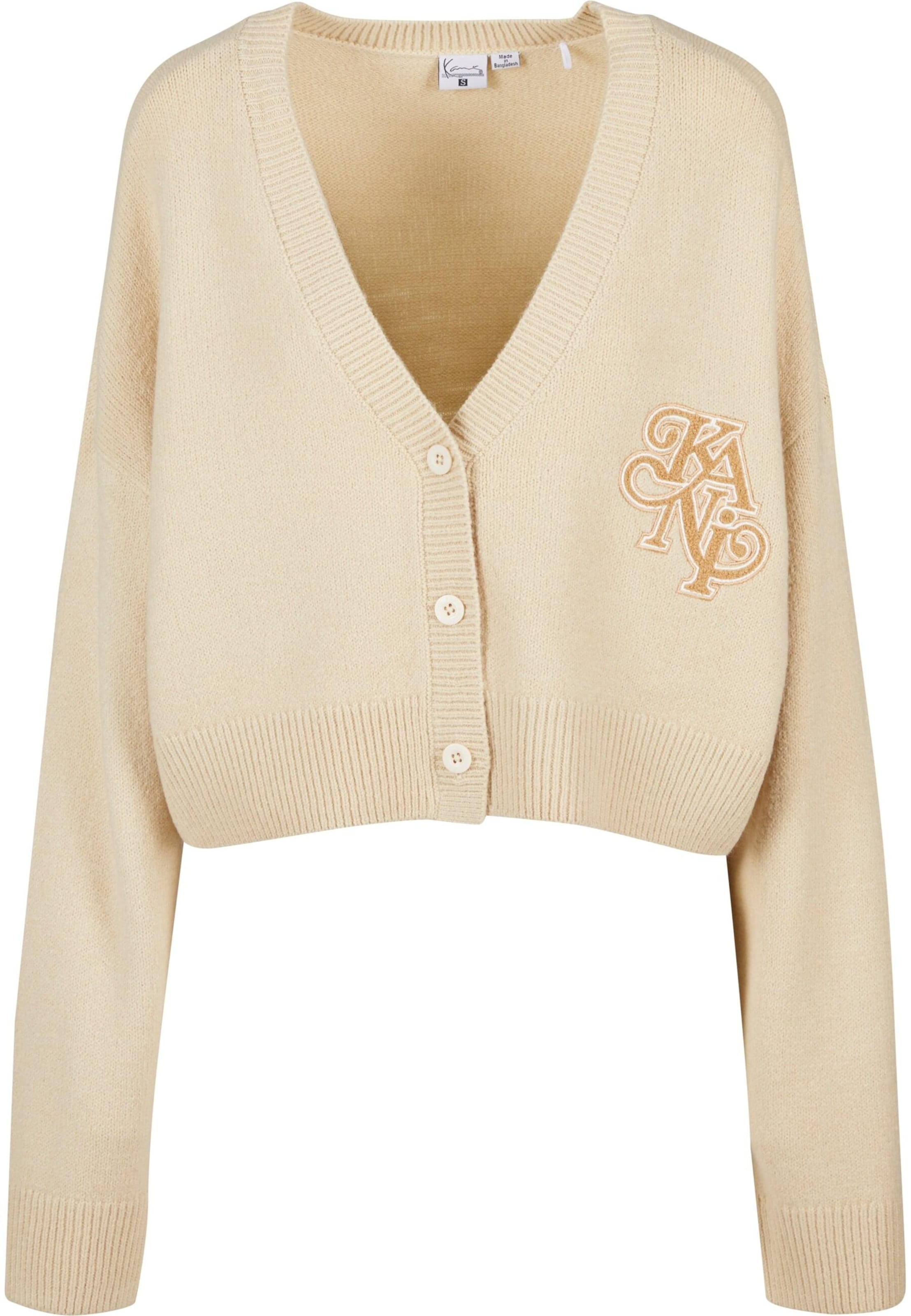 Karl Kani Kardigan 'Legacy' – béžová: přední strana