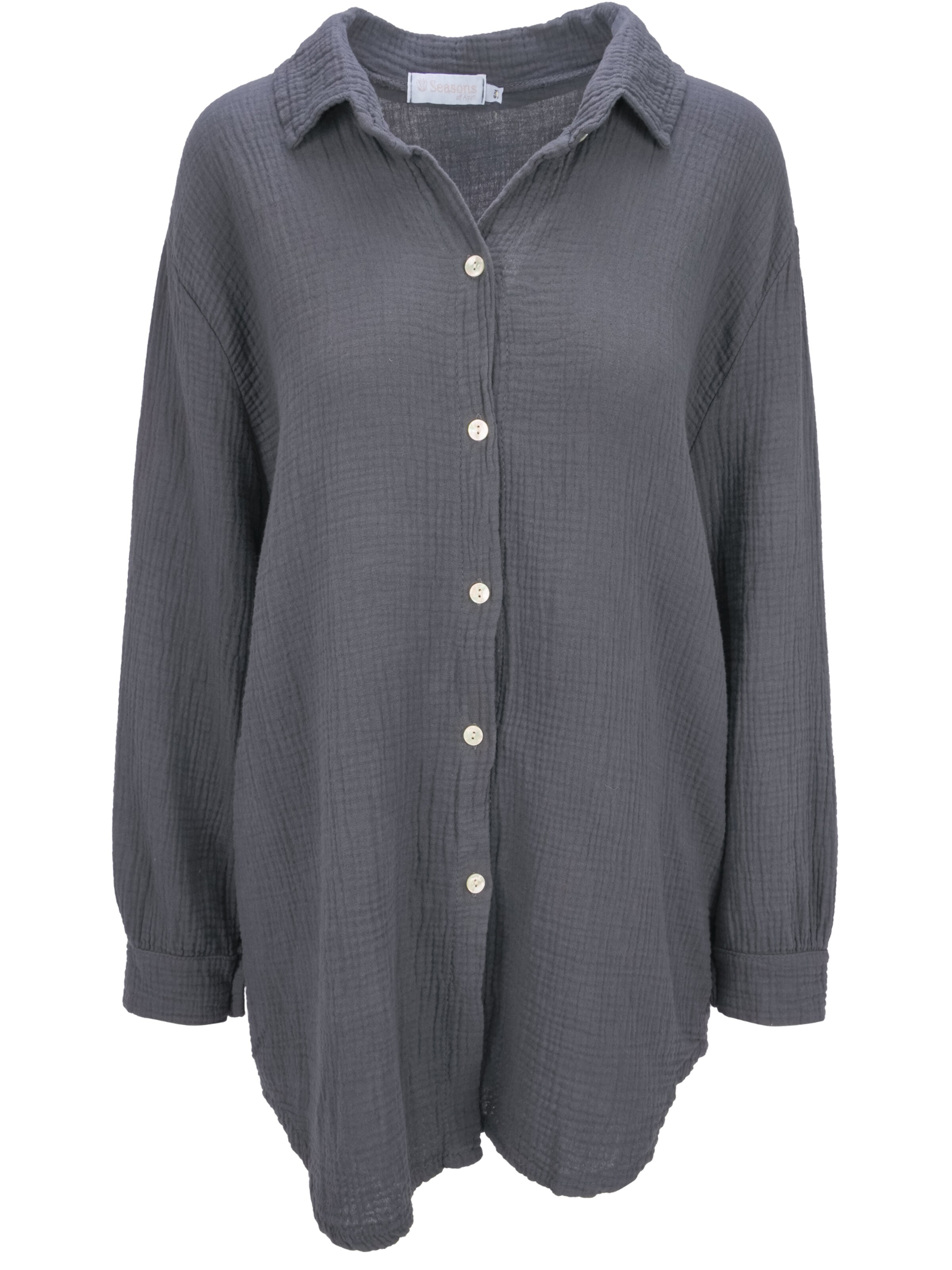 Seasons of April Bluse 'SUSIE' in Grau: Vorderseite