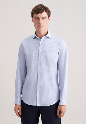 SEIDENSTICKER Regular fit Button Up Shirt in Blue: front