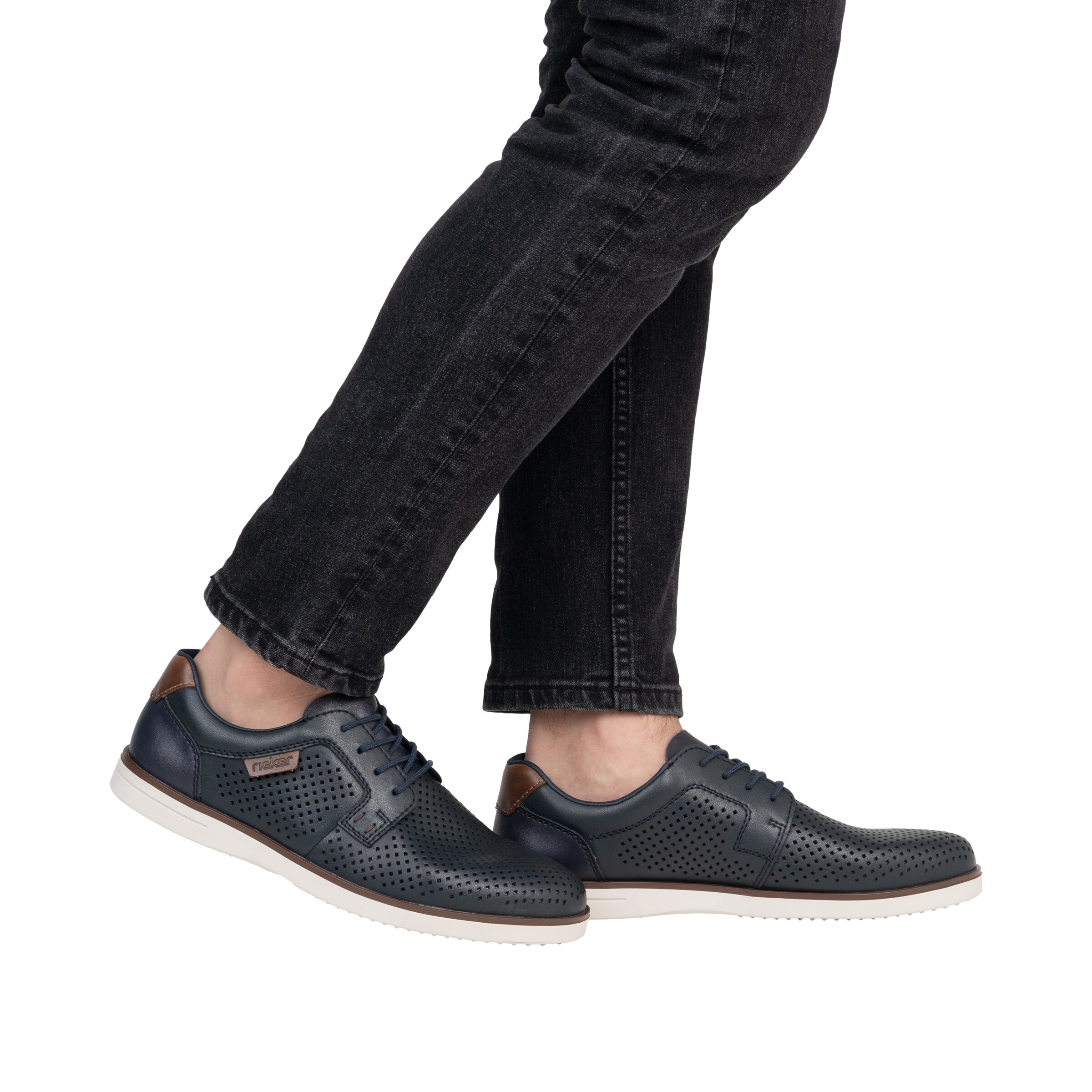 Rieker Lace-Up Shoes in Blue