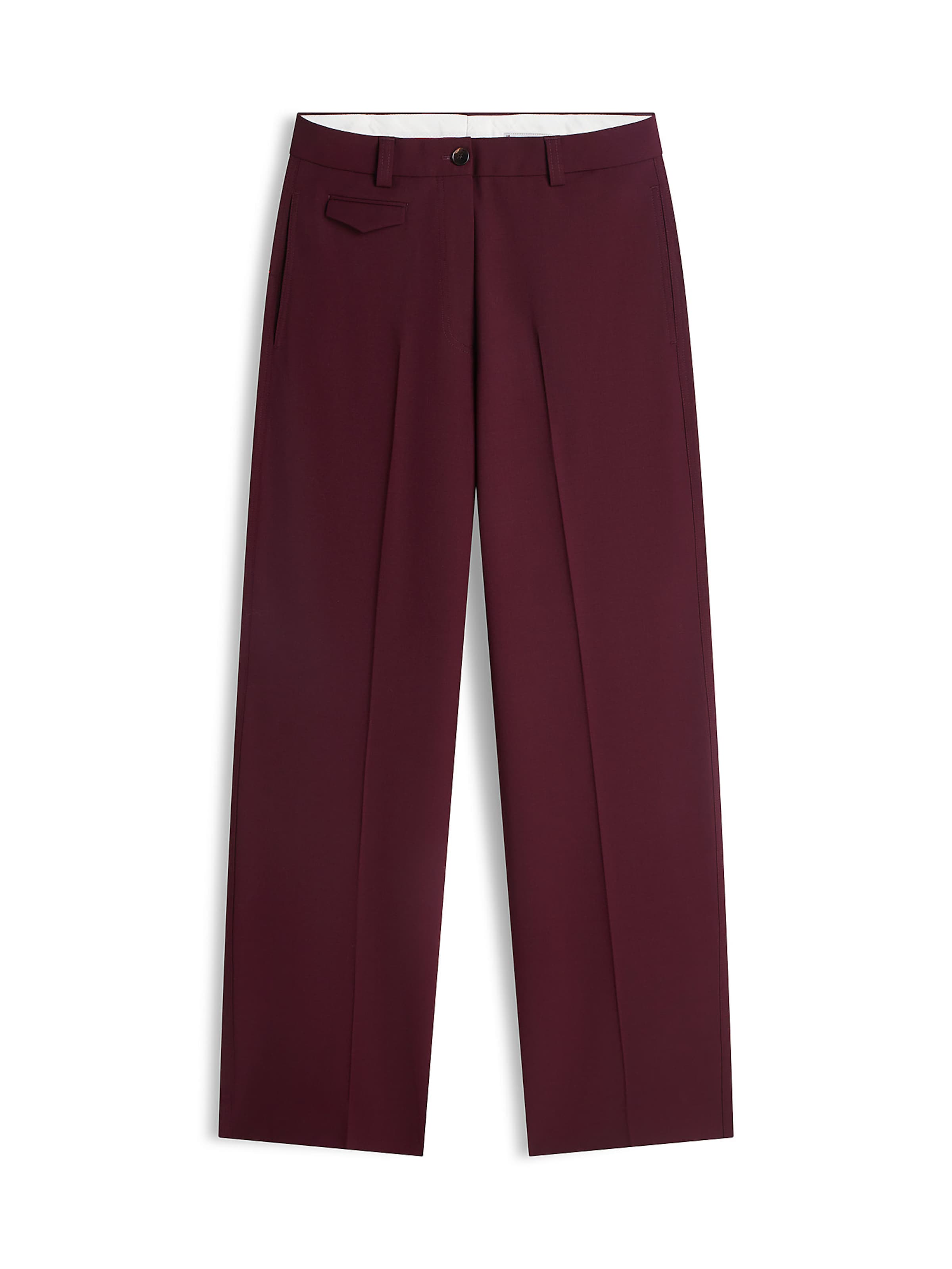 Loosefit Pantalon à plis TOMMY HILFIGER en rouge : devant